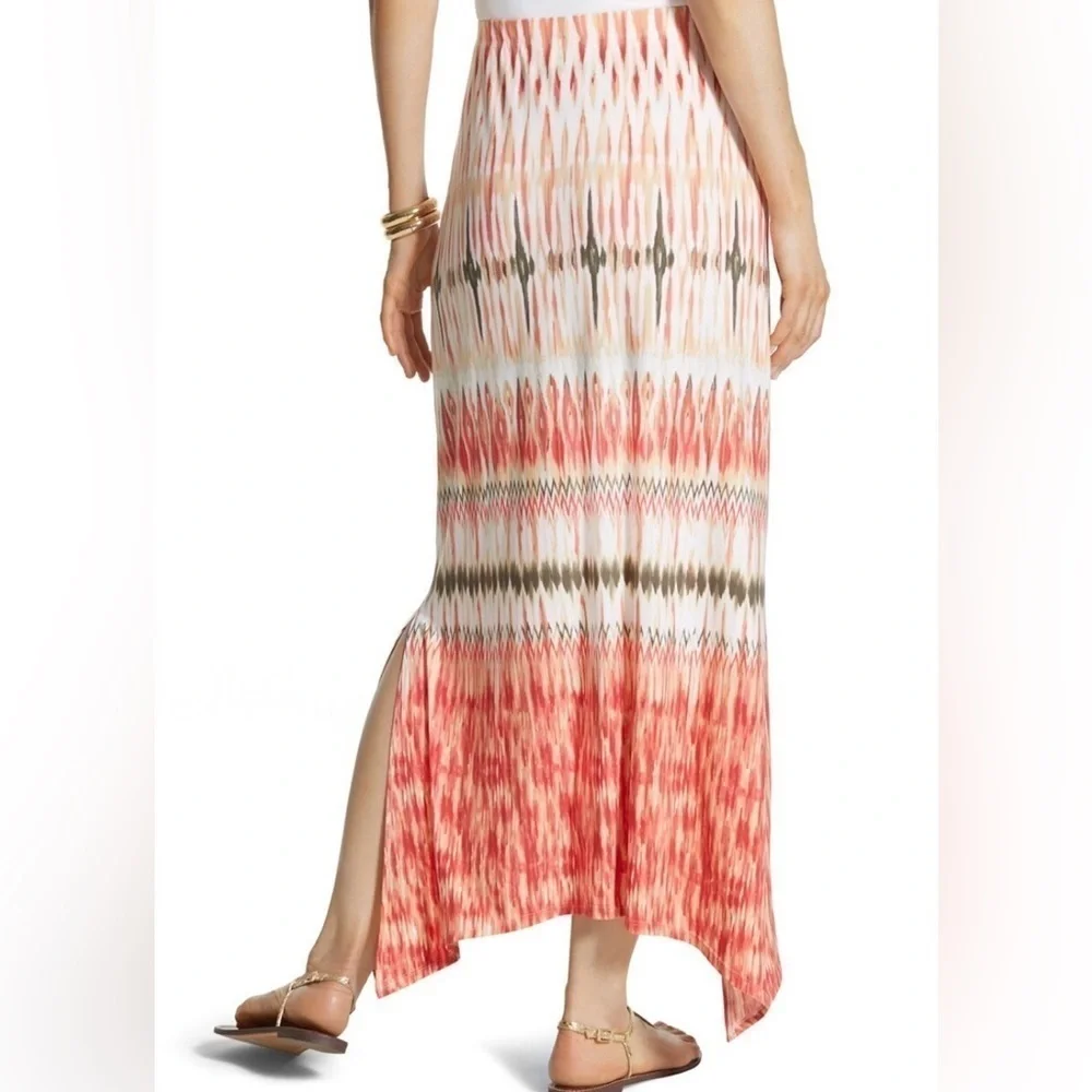 Chico’s Tribal Ikat Maxi Skirt Size 16 Chico’s Size 3